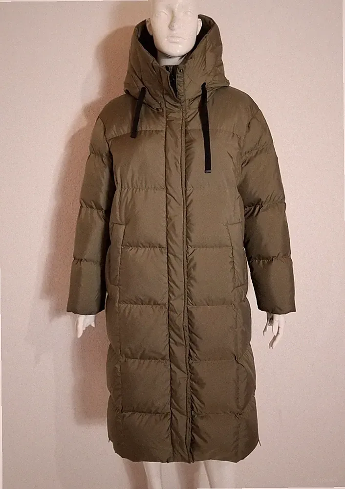 Fuchs Schmitt ultra leichter sehr warmer Long Daunenmantel Khaki Grün