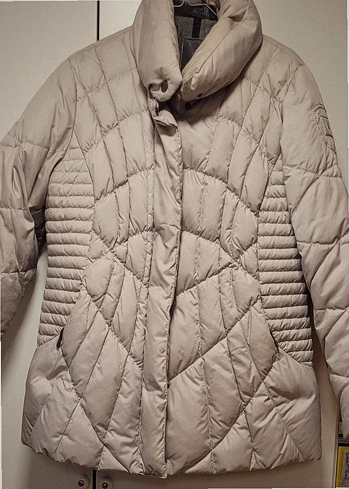 FUCHS SCHMITT Winter Daunenjacke Daunen Jacke beige Gr.42 / Achselmaß : 55 cm