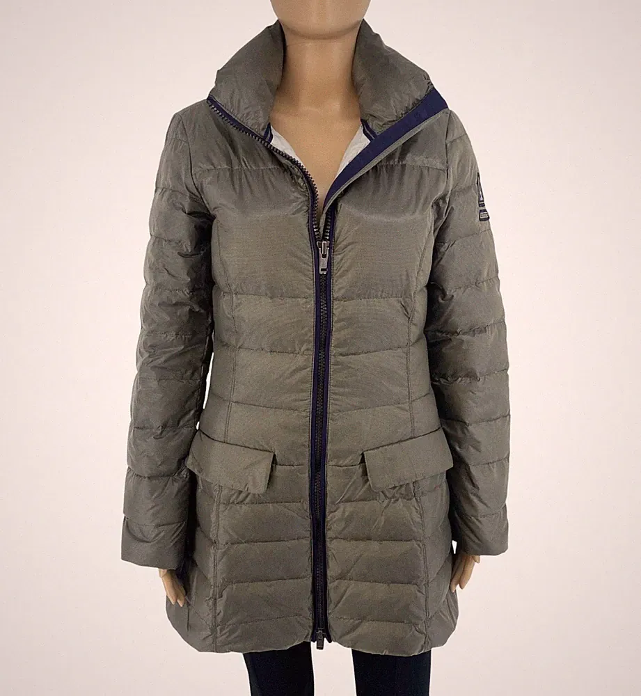 GAASTRA Damen Dunkelgraue Stepp Daunen Pufferjacke Mantel Größe S