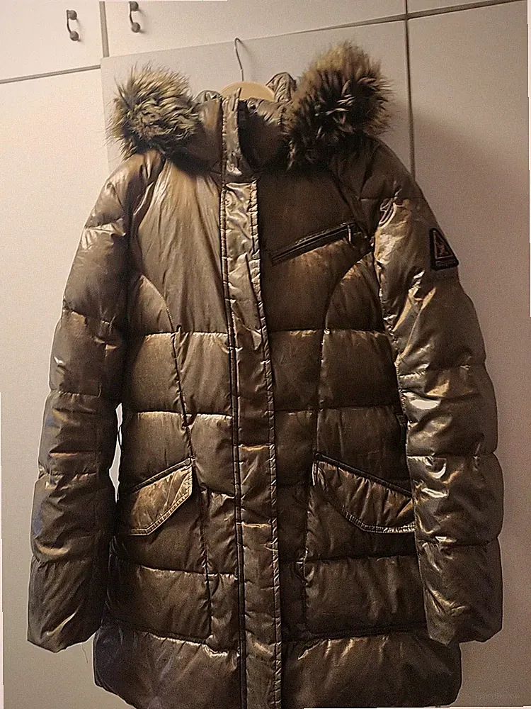 Gaastra Damen Tolle Mantel ,Dauenmantel mit Kapuze, Jacke gefüttert Gr.M- L.