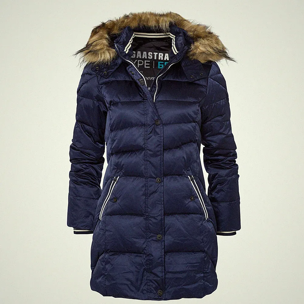 GAASTRA Steppmantel Daunenmantel Daunenjacke Jacke Mantel dunkelblau XS 34 - 36