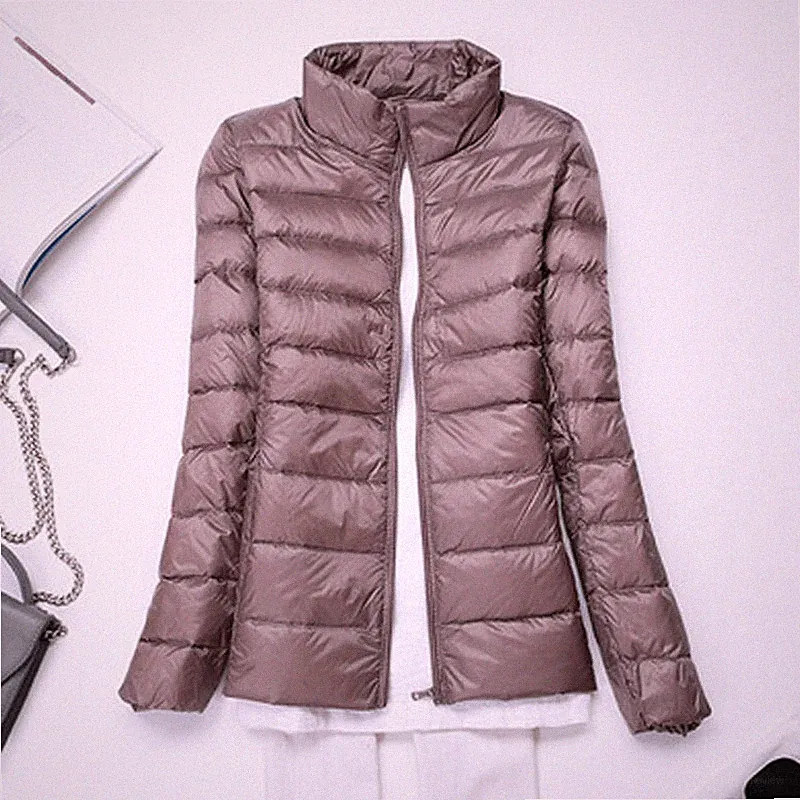 GANS DAUNENJACKE ULTRA LIGHT DAMEN KURZ*HOCHKRAGEN HALBSAISON VERSCHIEDENE FARBEN
