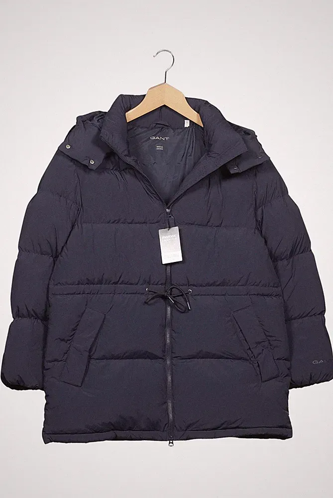 GANT Jacke Damen Anorak Jacket Kurzmantel Gr. M Daunen Marineblau #gxpe58a