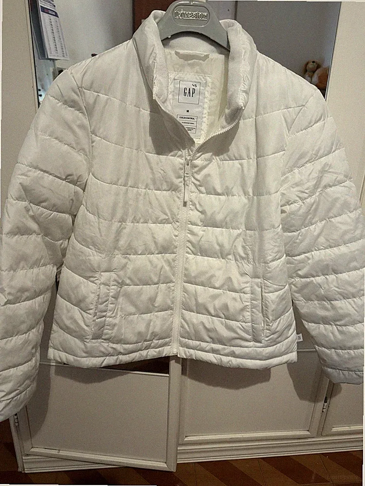 GAP ColdControl Damen Daunenjacke Weiß Größe M Jacke Weste Original