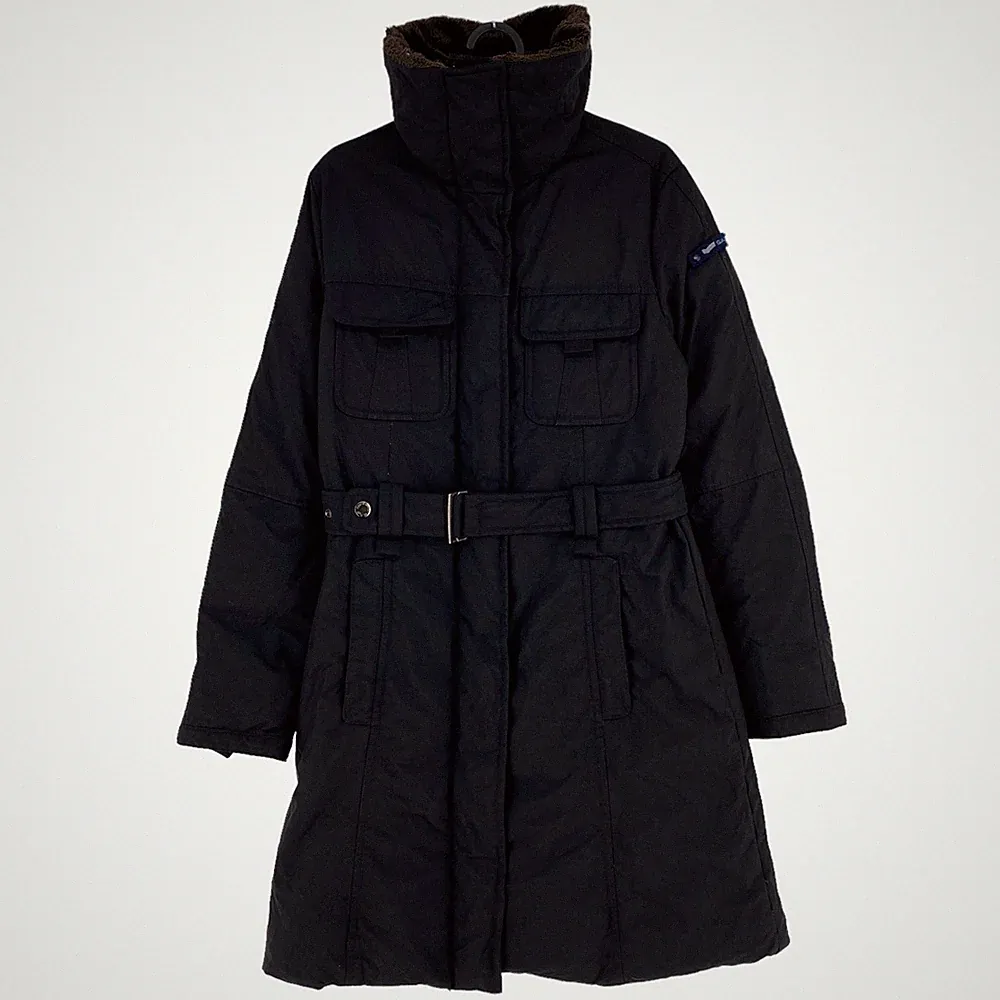 GAS Schwarze Gepolsterte Daunenparka Jacke Größe M