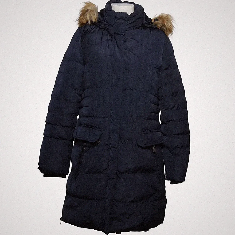 Geographical Norway, Daunenmantel, Damen, Größe: 40/42, Blau, Einfarbig #FpS