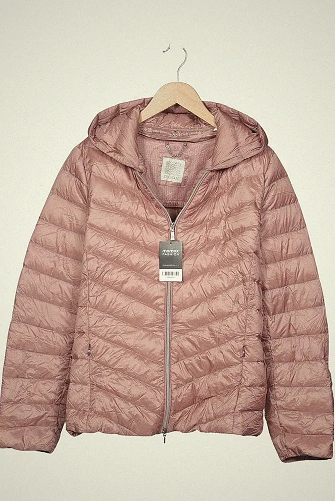 Geox Jacke Damen Anorak Jacket Kurzmantel Gr. M Daunen Pink #nkwg2ab