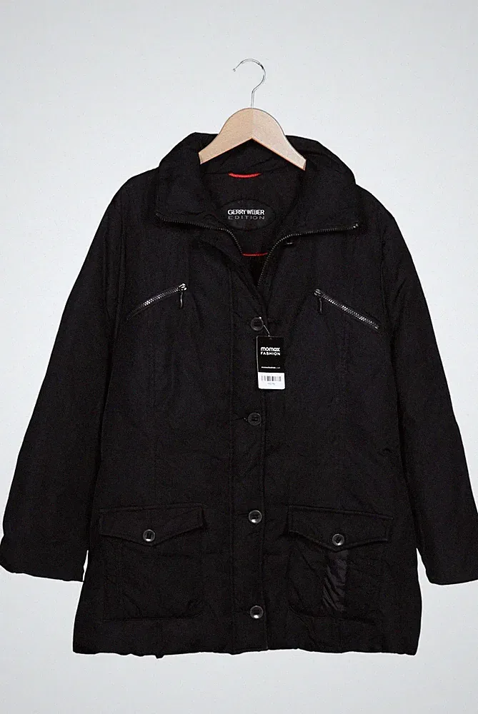 Gerry Weber Jacke Damen Anorak Jacket Kurzmantel Gr. 48 Daunen Schwarz #inz2r8g