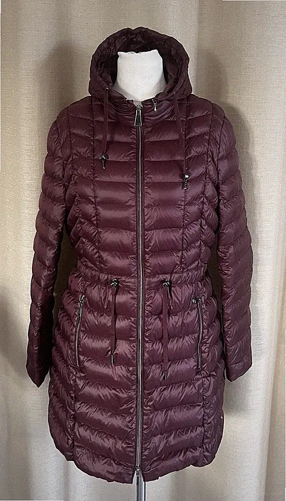 Gerry Weber leichte Übergangs Steppjacke Daunen Mantel weinrot Größe 42