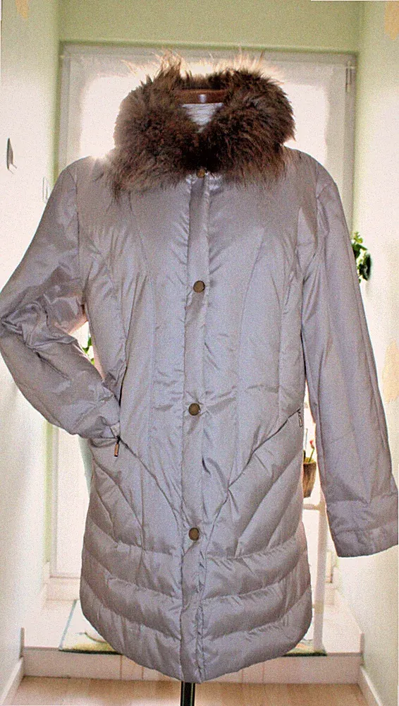 Gerry Weber*Stepp Wintermantel Daunenjacke Abnehmbarer Fuchs-Pelzkragen Gr. 40