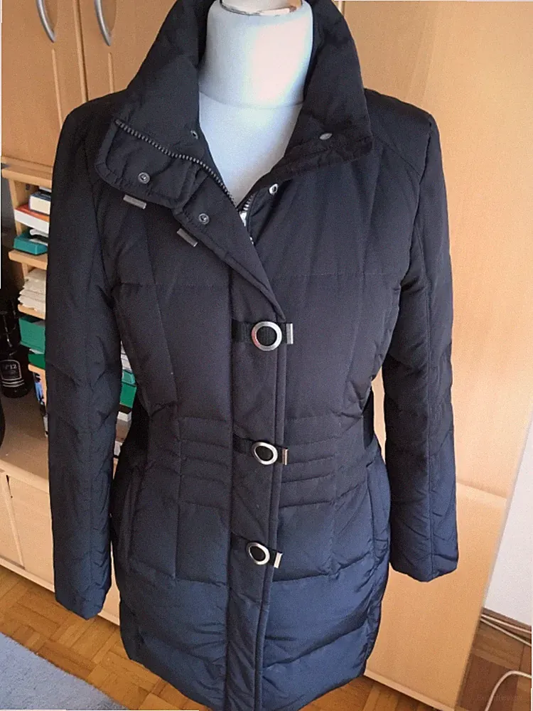GIL BRET Damen Daunen Kurz Mantel Long Jacke schwarz 36 top