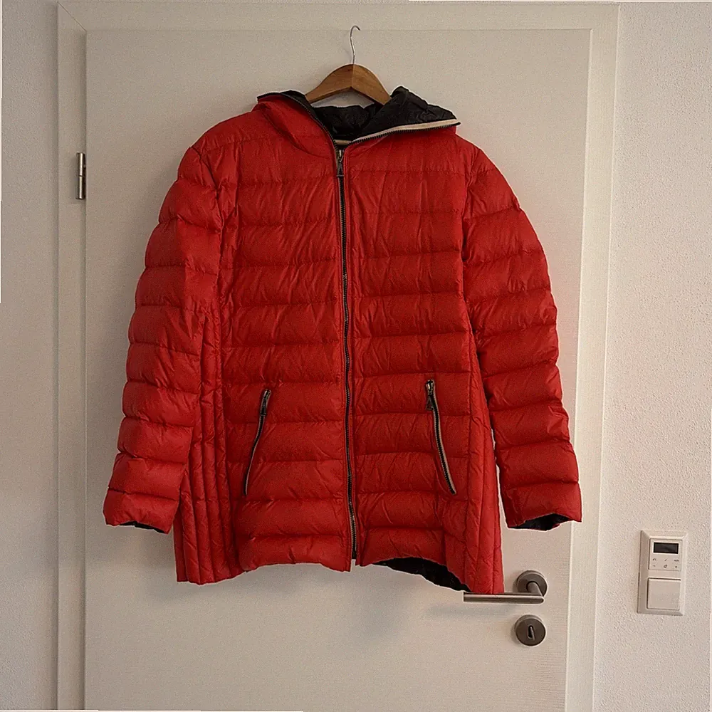 Gil Bret Damen Jacke, Rot, Größe 46 Daunenjacke Echte Daunen