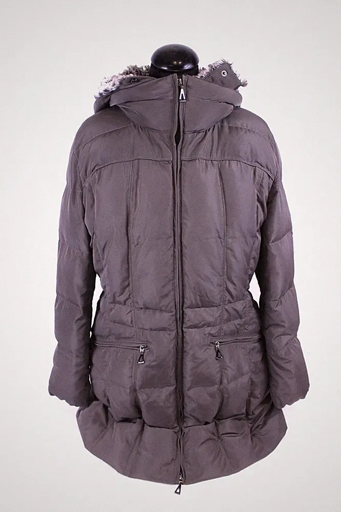 Gil Bret Damenjacke Daunenjacke Kurzmantel Parka Gr. 44 Kapuze Grau