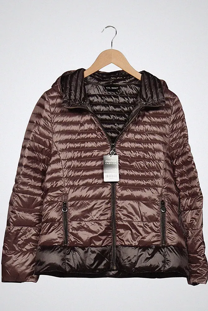 Gil Bret Jacke Damen Anorak Jacket Kurzmantel Gr. 40 Daunen Braun #yg4u4wc