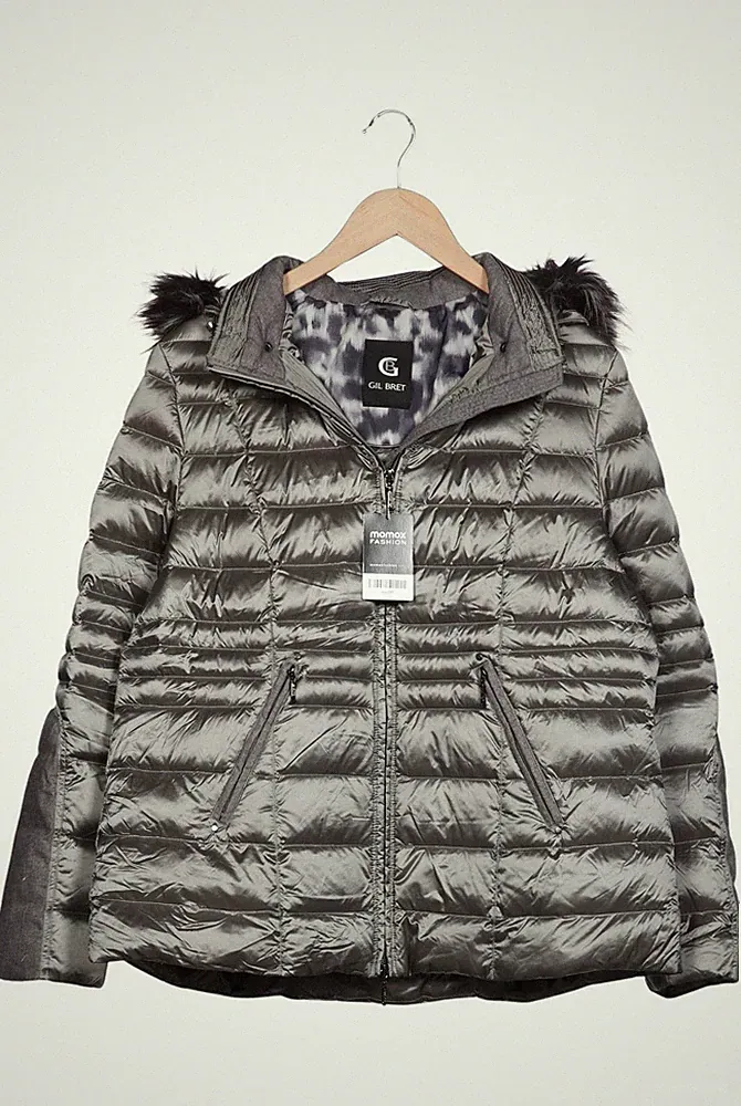 Gil Bret Jacke Damen Anorak Jacket Kurzmantel Gr. EU 46 Daunen Grau #jsvjr91