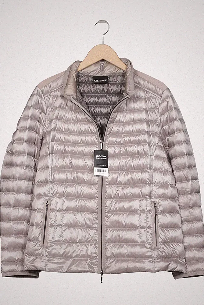 Gil Bret Jacke Damen Anorak Jacket Kurzmantel Gr. L Daunen Silber #fmx7ou9