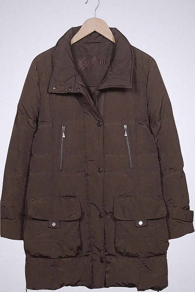 Gil Bret Mantel Damen Jacke Parka Gr. 42 Daunen Braun #tbq86ua