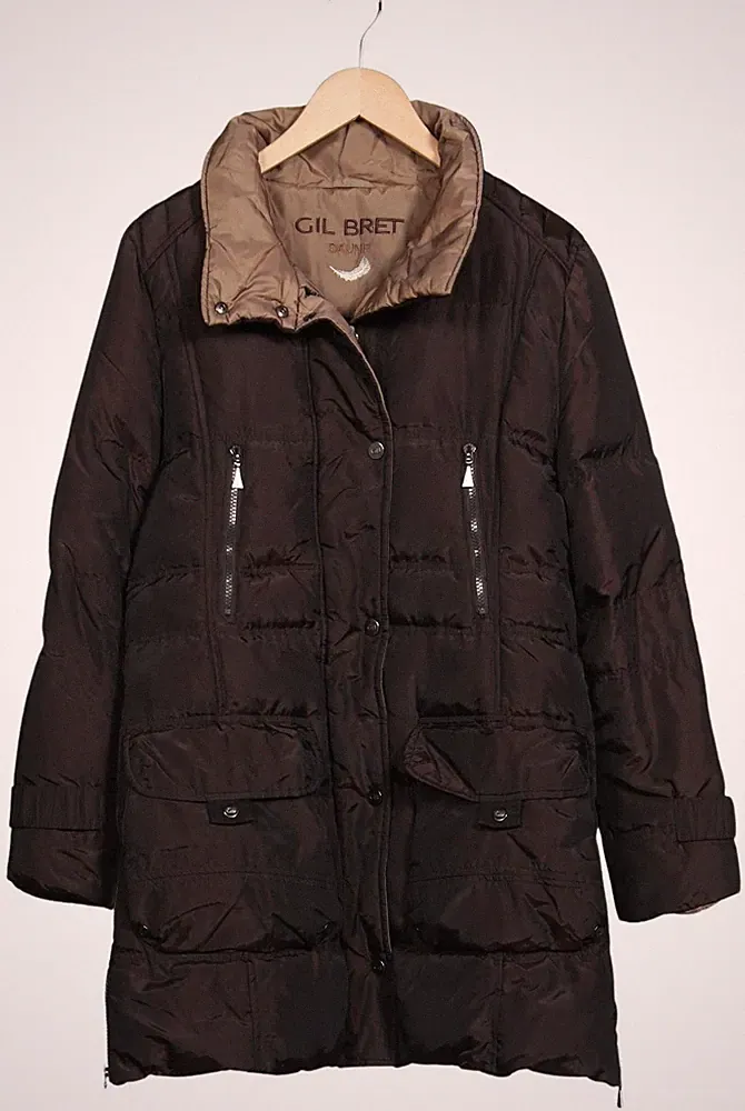 Gil Bret Mantel Damen Jacke Parka Gr. EU 40 Daunen Braun #9hne2kk
