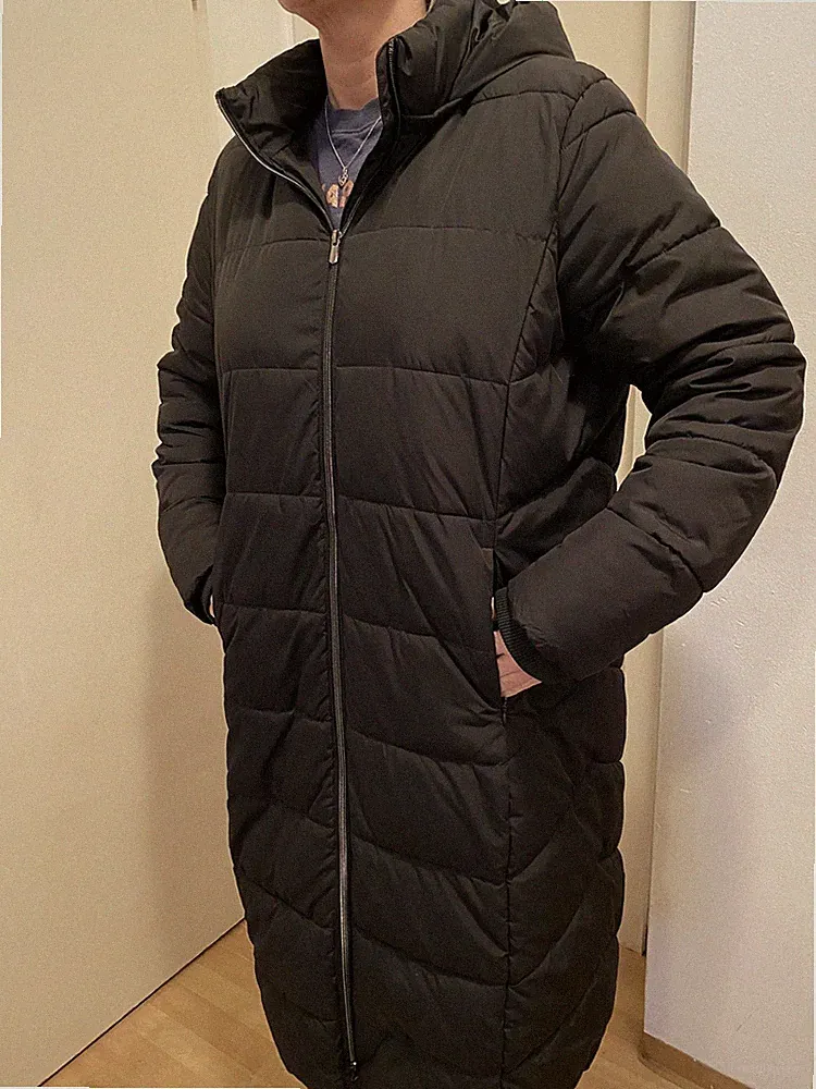 Gina, Daunenmantel, Damen, Größe: 46 Schwarz.