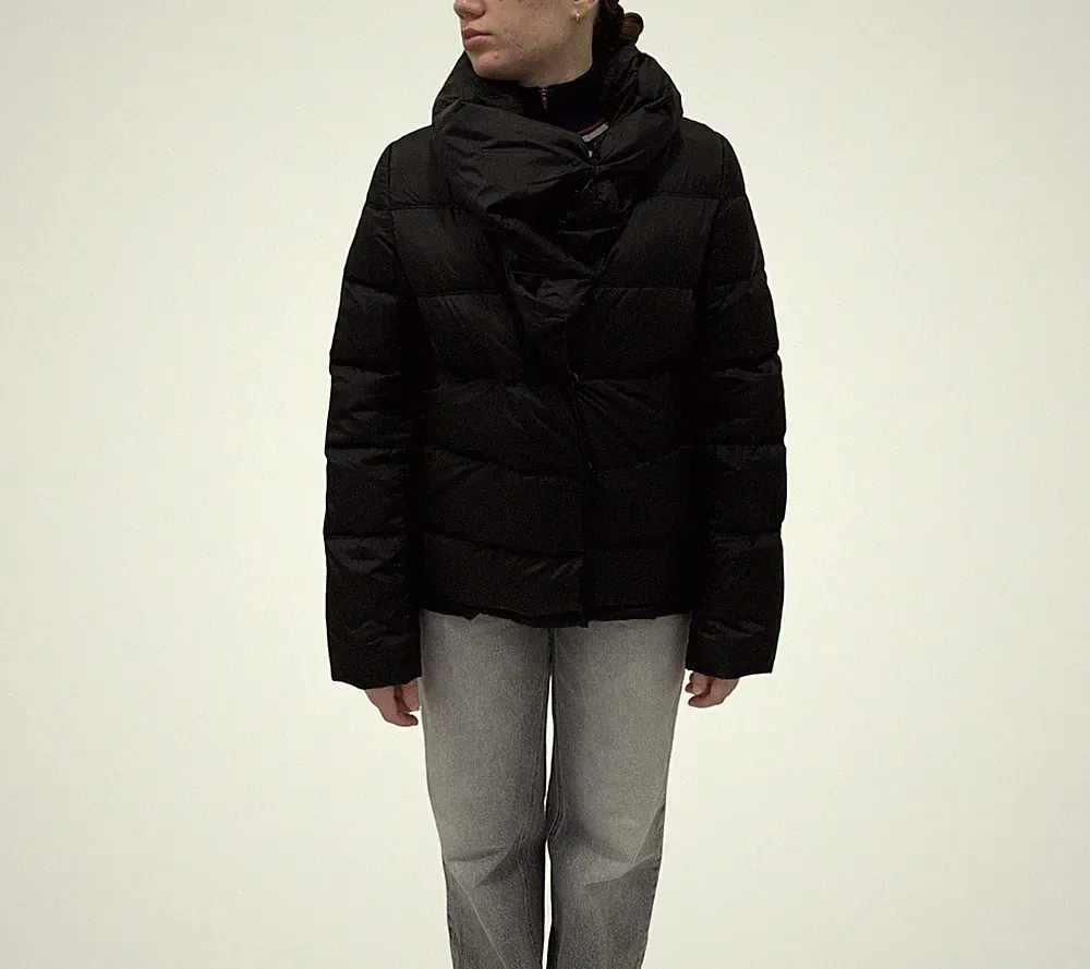Givenchy Damen Daunen Puffer Jacke 100% Nylon Reißverschluss/Knopf Mantel Sch...