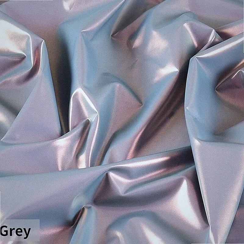 Gradient Farbe Glänzender Stoff Holographische Wasserdicht Für DIY Puffer Daunen