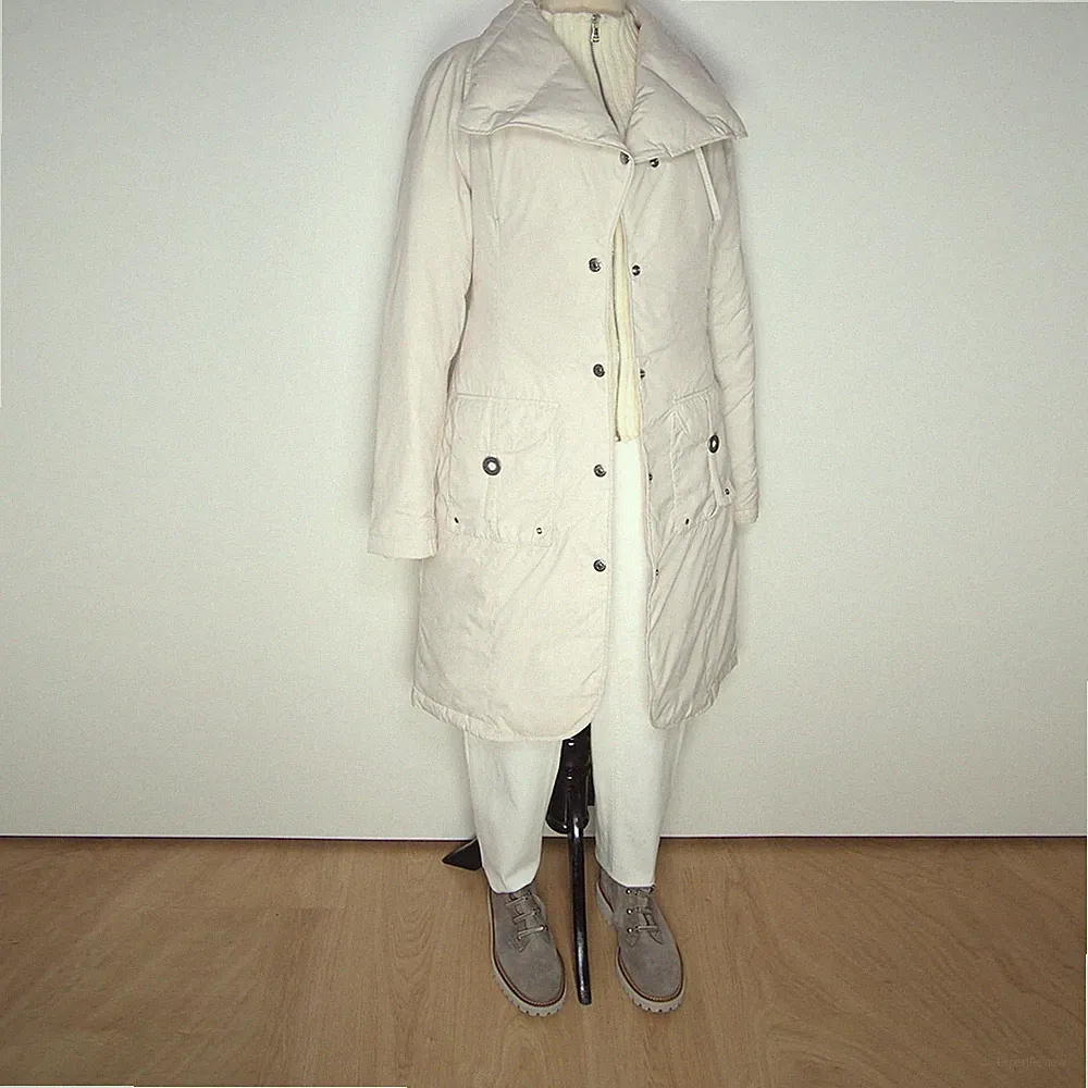 GUESS Daunen-Pufferjacke Weiß Nylon Damen Größe M Parka