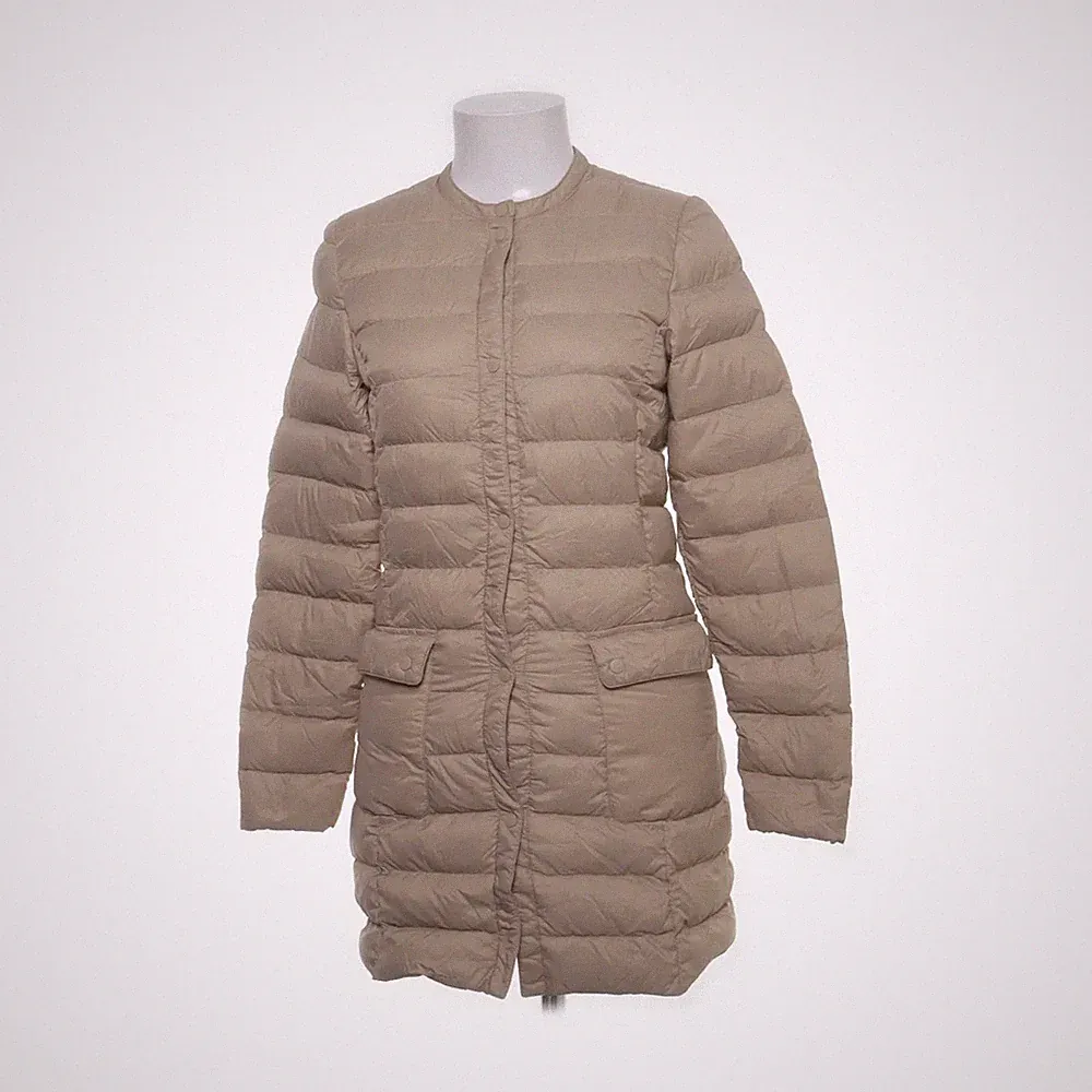 H&M, Daunenmantel, Damen, Größe: 32, Beige, Daune/Feder/Polyamid, Einfarbig #XcF