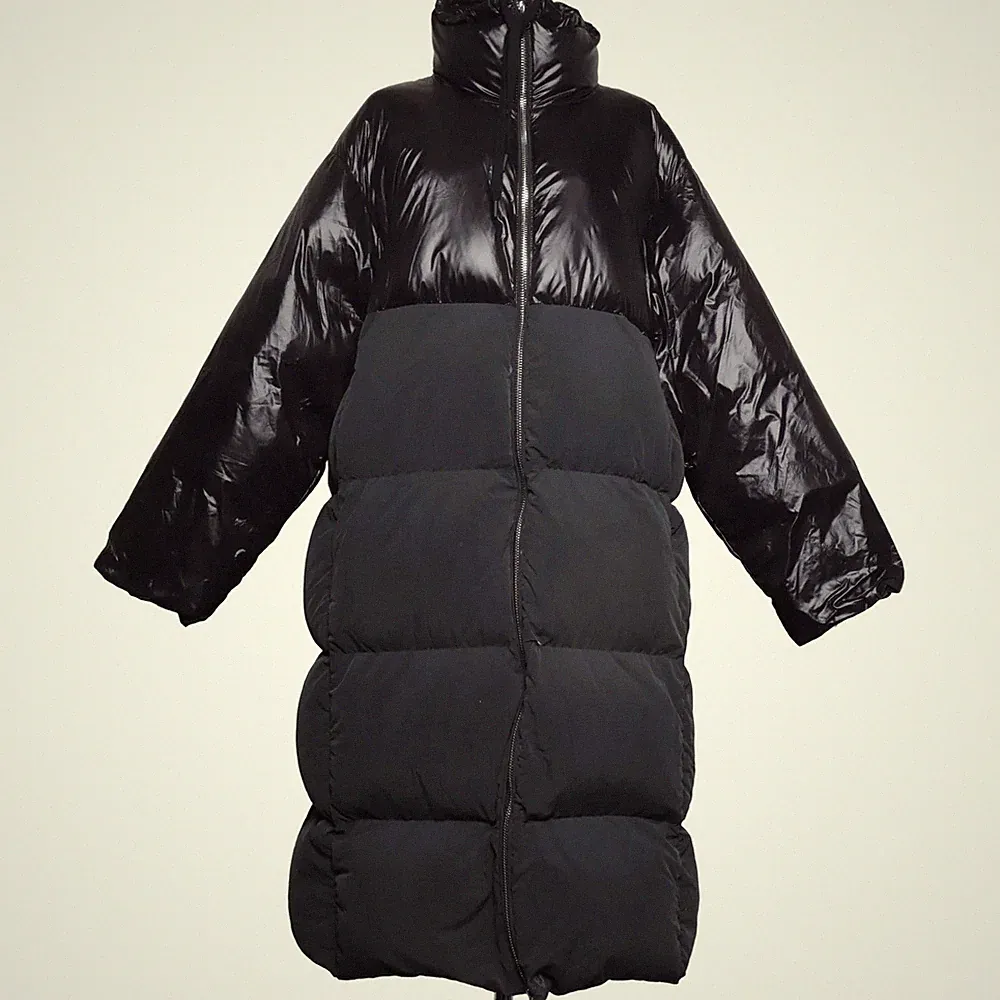 H&M, Daunenmantel, Damen, Größe: S, Schwarz, Daune/Feder/Polyamid #9Ko