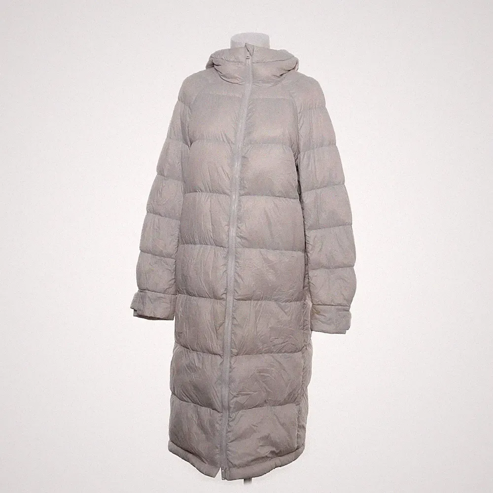 H&M, Daunenmantel, Damen, Größe: XS, Beige, Daune/Feder/Polyamid, Einfarbig #aEH
