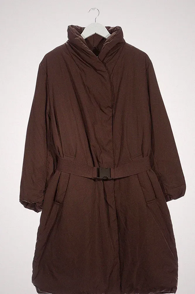 H&M Daunenmantel Damen Mantel Gr. DE 40 bronzefarben Casual-Look