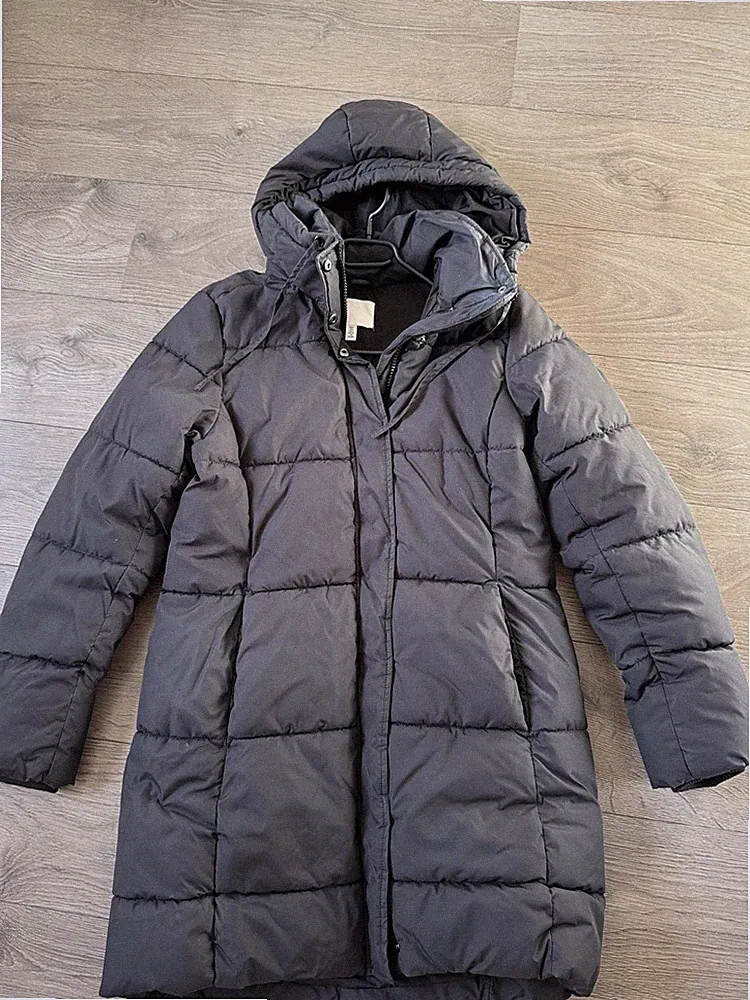 H&M Daunenmantel Schwarz Gr.S