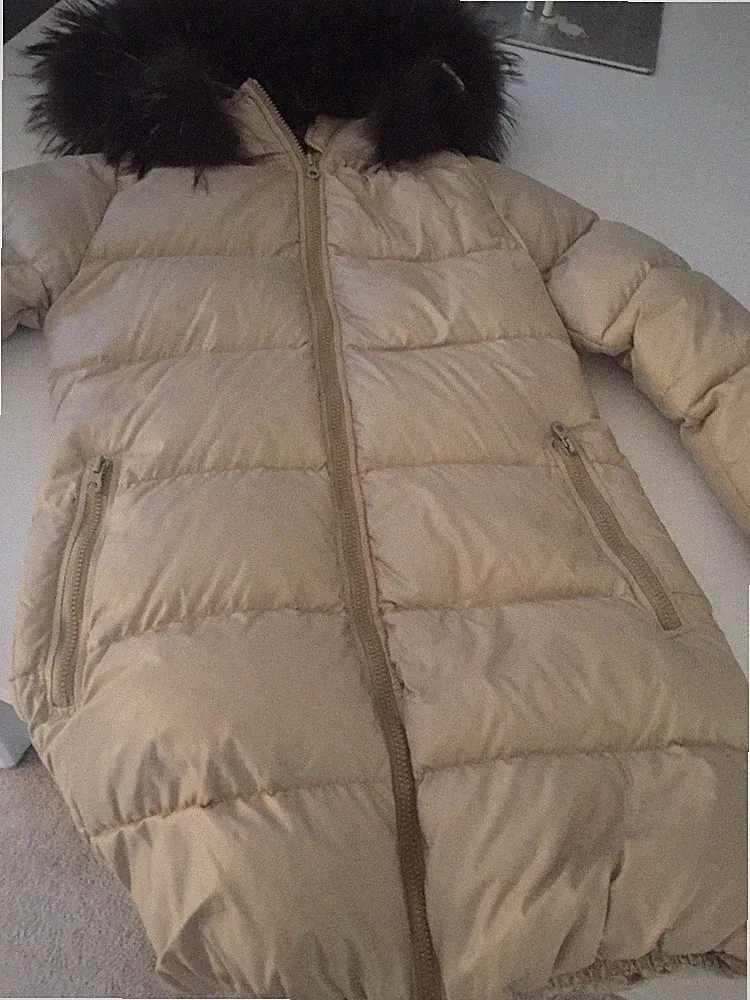 hafter ecDuvetica Daunenjacke Mantel It.40Echtpelz ultra leicht ,super zu tragen