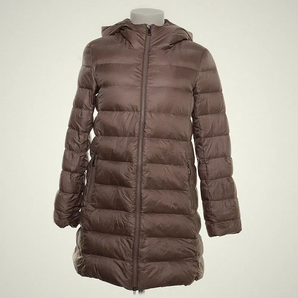 Hallhuber, Daunenmantel, Damen, Größe: 34, Beige, Daune/Feder/Polyamid #DGj