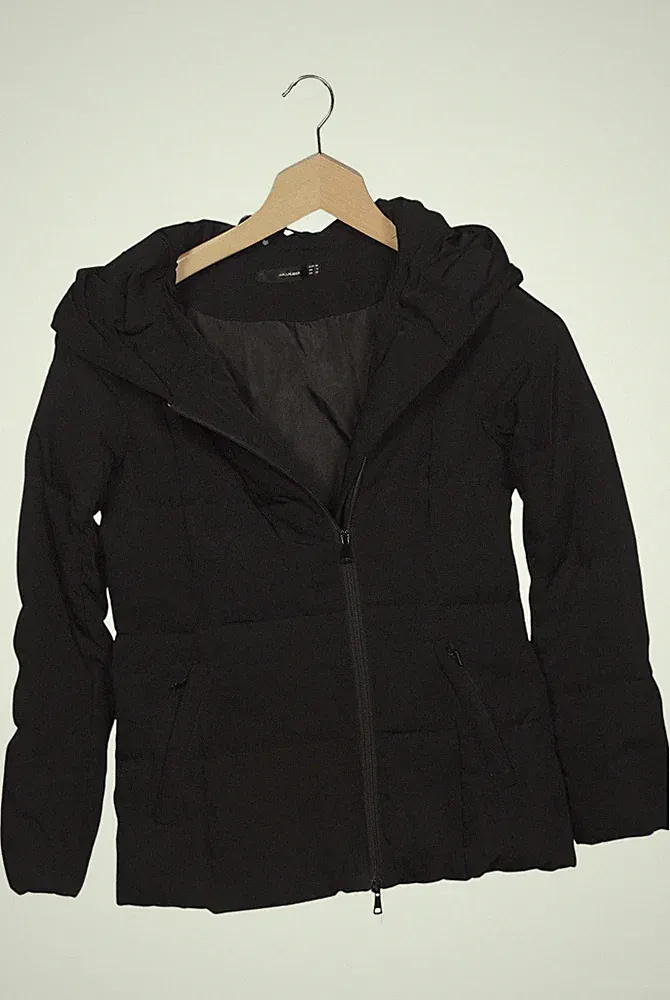 Hallhuber Jacke Damen Anorak Jacket Kurzmantel Gr. 36 Daunen Schwarz #mpoxlma