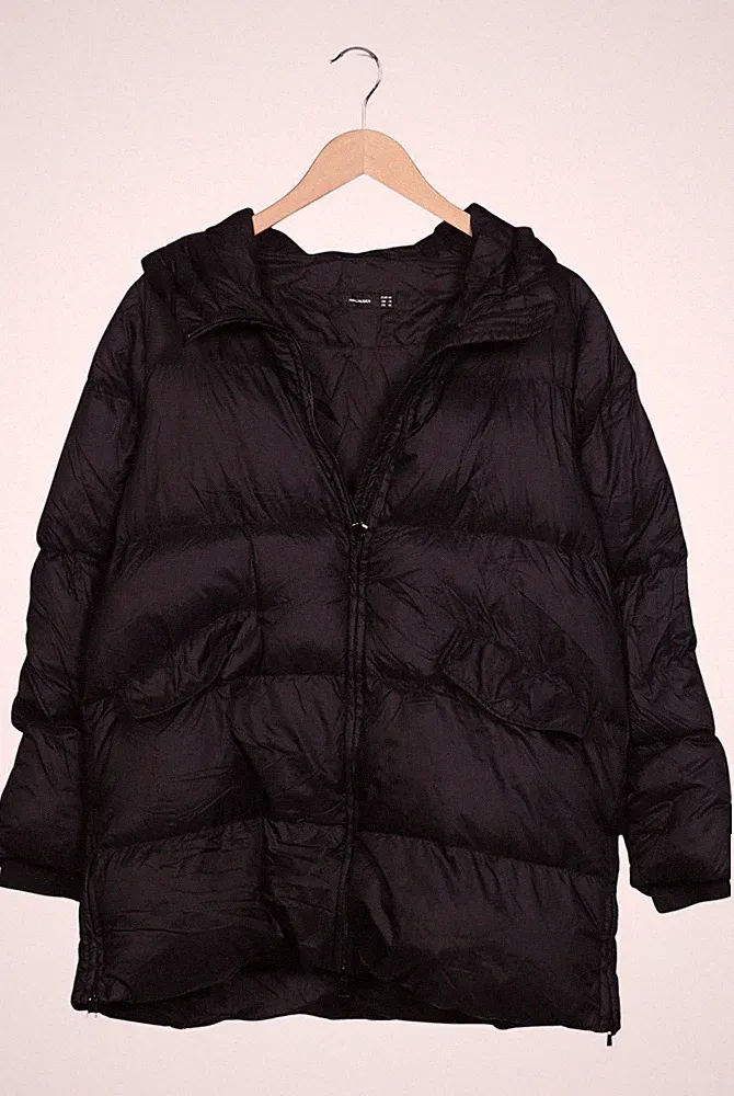 Hallhuber Jacke Damen Anorak Jacket Kurzmantel Gr. 40 Daunen Schwarz #vii6365