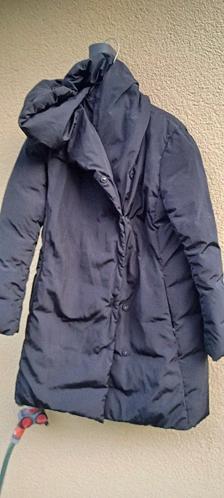 HALLHUBER, LEICHTER DAUNEN MANTEL, SCHWARZ, 42