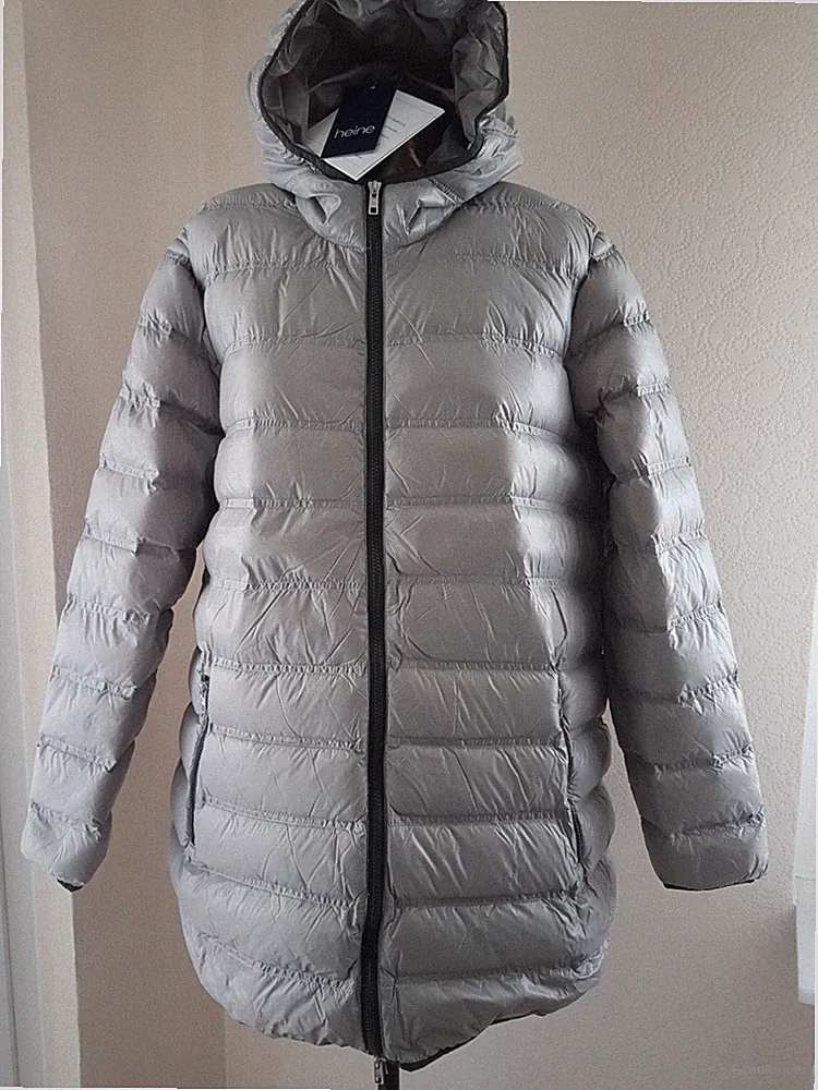 Heine Damen Daunenmantel Daunenjacke mit Kapuze Gr.48, neu
