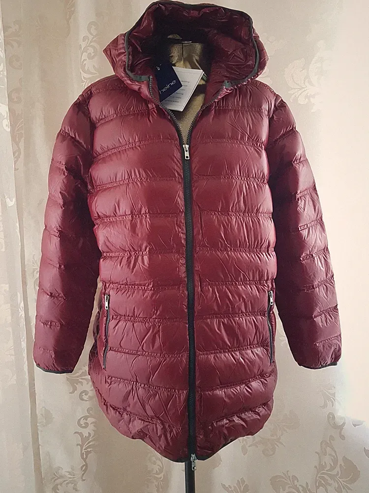 Heine Damen Daunenmantel Jacke 90% Daune /10% Feder Größe 48