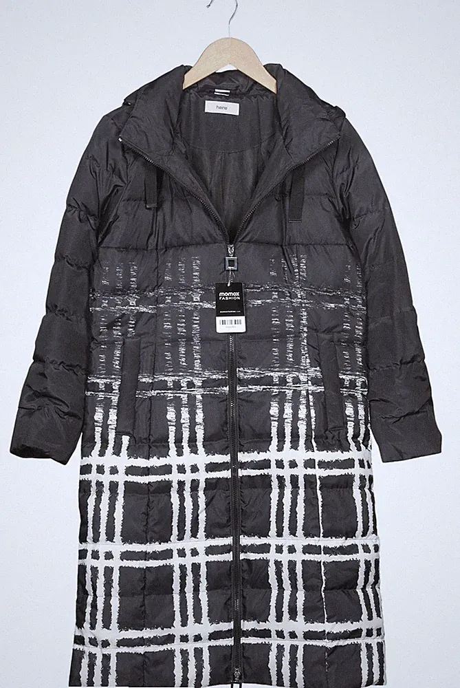 Heine Mantel Damen Jacke Parka Gr. 36 Daunen Grau #msaa5km