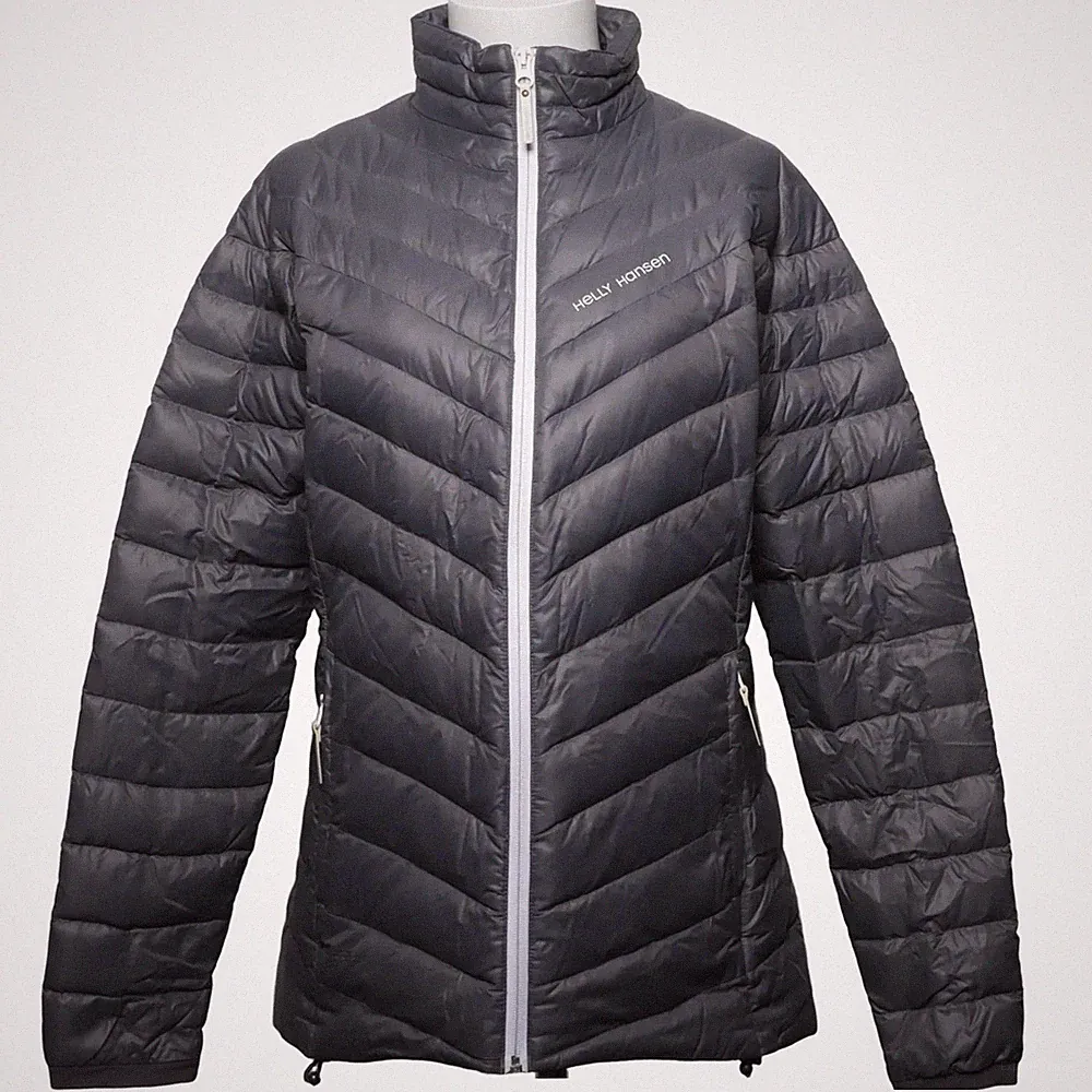 Helly Hansen, Daunenmantel, Damen, Größe: L, Grau, Daune/Feder/Polyamid #FL9