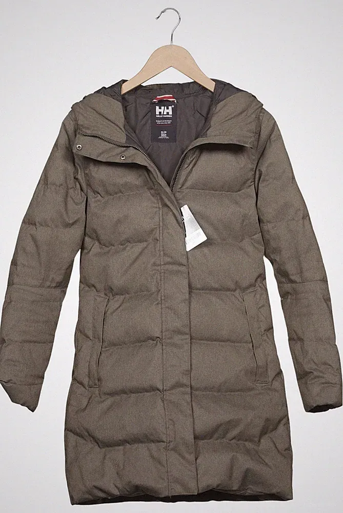 Helly Hansen Mantel Damen Jacke Parka Gr. S Daunen Grün #aiwtin6