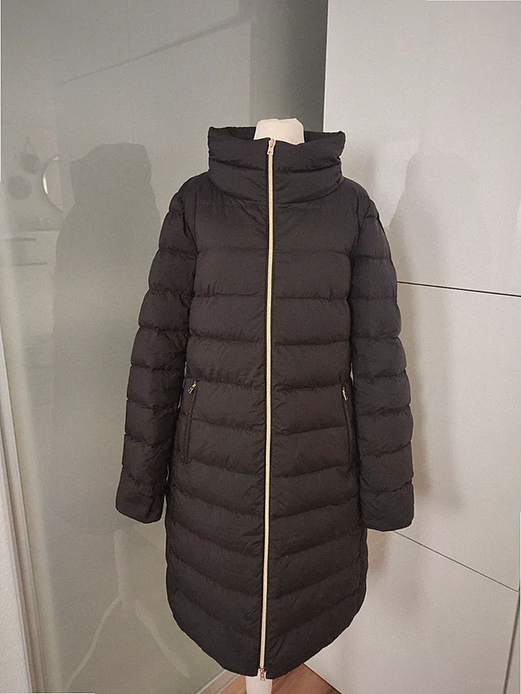Herno Daunenmantel schwarz ital.46, 40/M herausnehmbare Kapuze