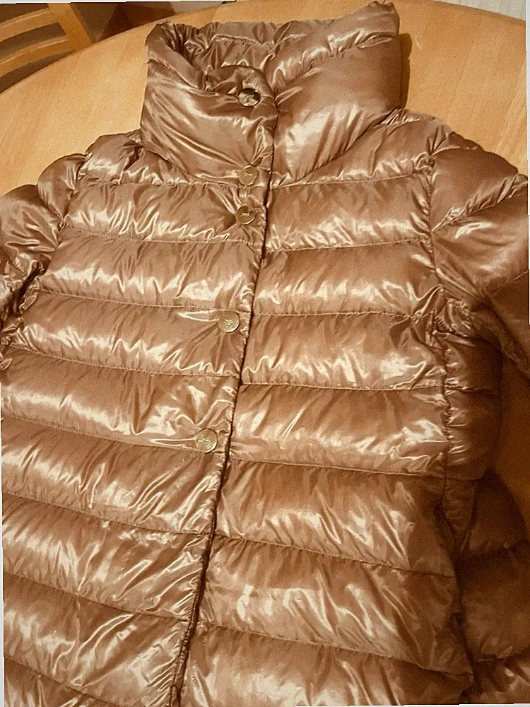 Herno Leicht Daunen Mantel Jacke Gr M Rostbraun Selten