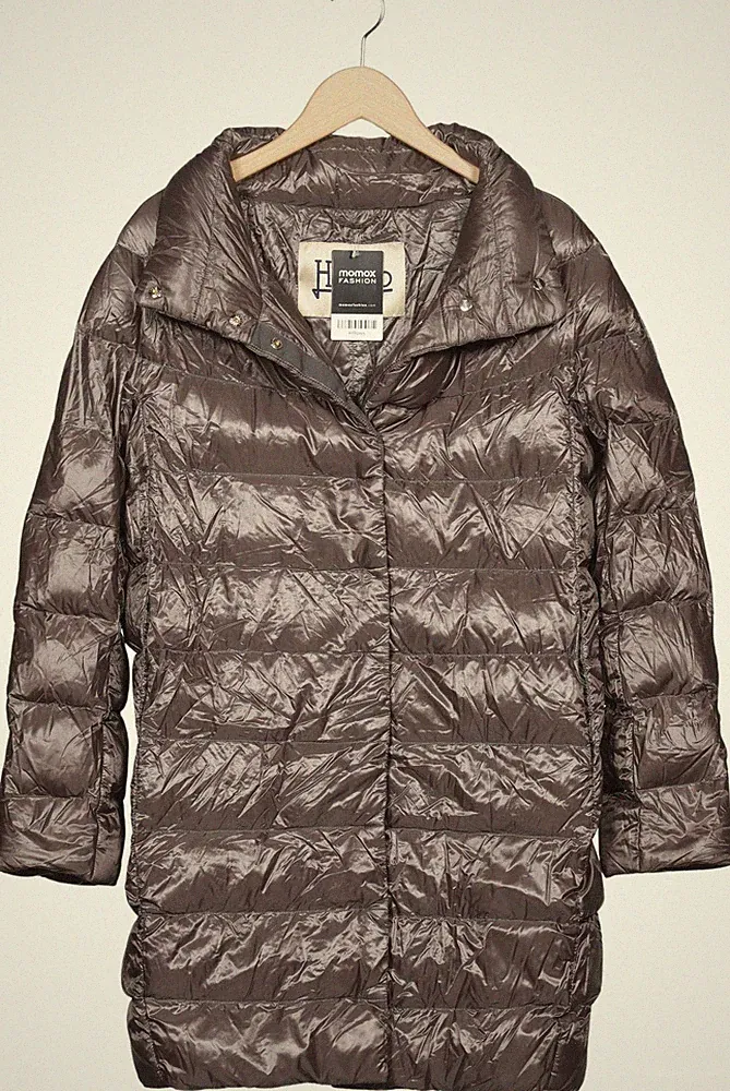Herno Mantel Damen Jacke Parka Gr. EU 40 (IT 46) Baumwolle Daunen Grau #u5iusee