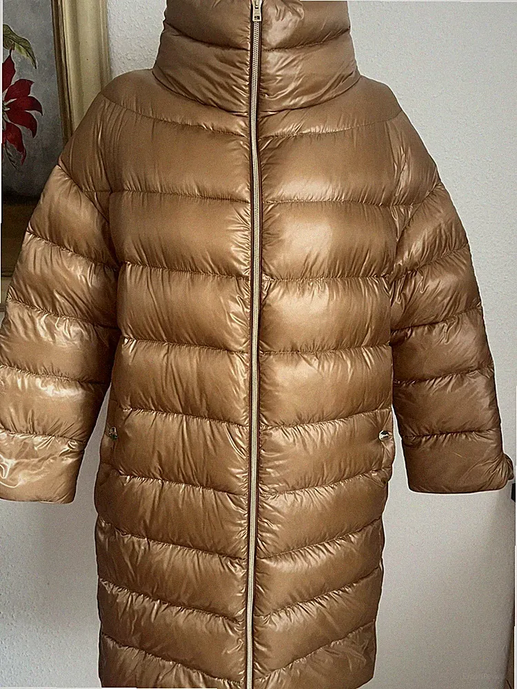 HERNO Matilde Damen Daunenmantel Kamelbraun Gr. 36 / IT 42 – Wie neu
