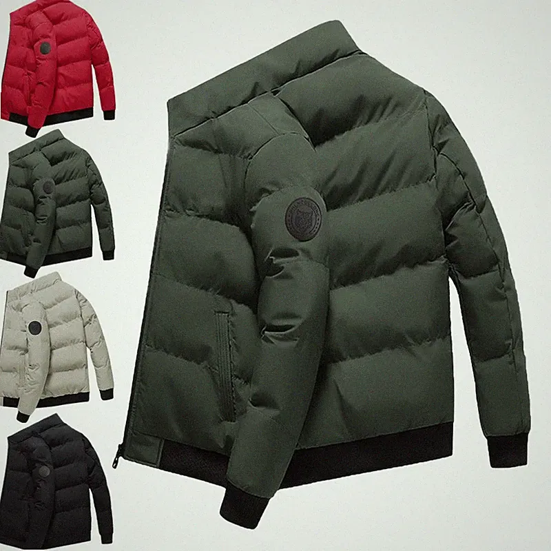 Herren Daunen-Baumwolljacke Winter outdoor-warm kurze Sweatjacke & Mantel