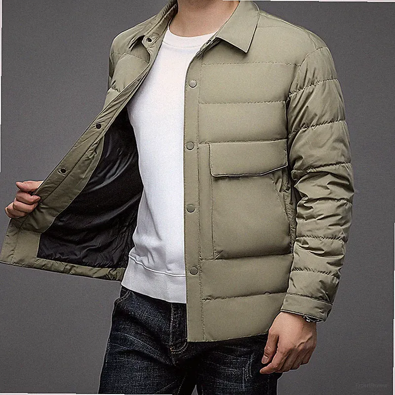 Herren Enten Daunen Steppjacke Mantel Parka Übermantel Winter Slim Fashion