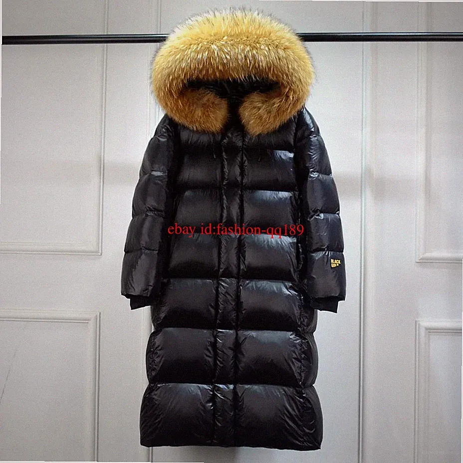 Herren Mantel Damen jacke Winter jacke daunen jacke Echtpelzkragen Lang Parka
