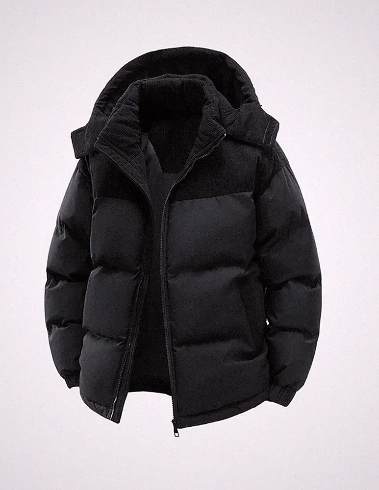 Fleece Kurzer Daunenmantel