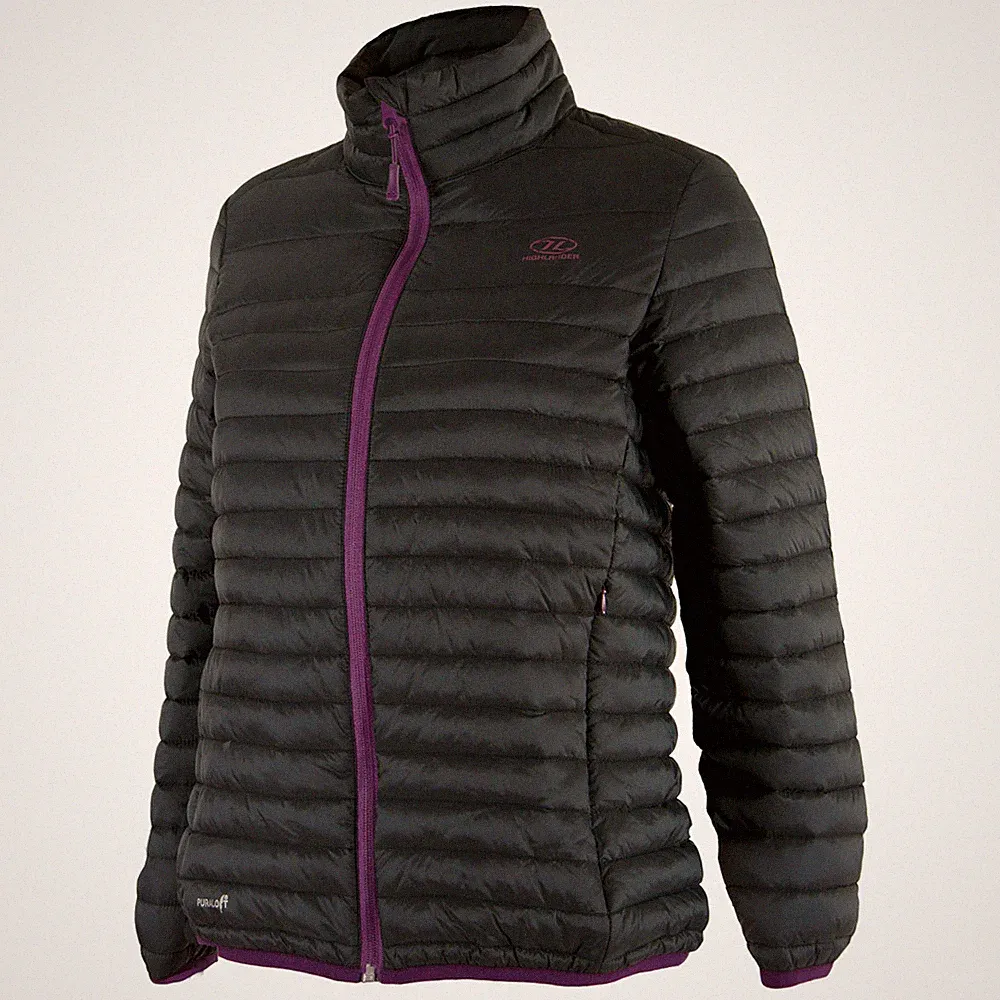 Highlander Damen Highland Daunenjacke Outdoor Wandern Wandern Mantel Schwarz